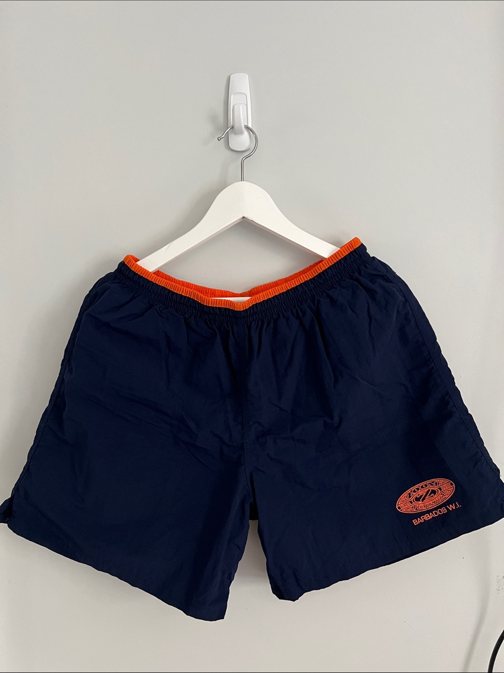 Zoom Caribbean Orange and Navy Swim Shorts